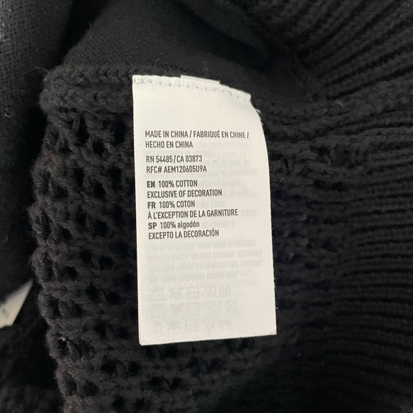 American Eagle Knitted Embroidered Crop Top - Picture 3 of 5